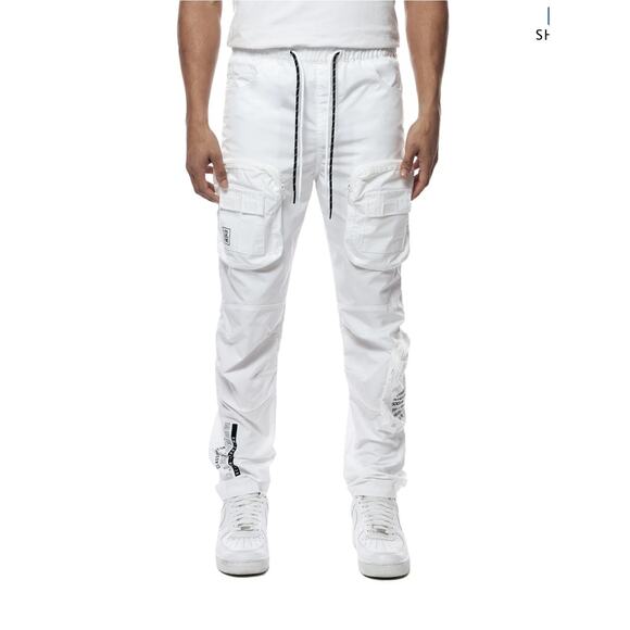 Smoke Rise NY Big and Tall Printed Utility Windbreaker Joggers, Size 4XL, NWT - Picture 1 of 13